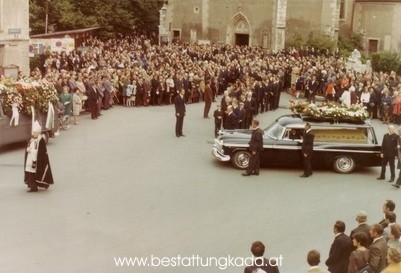Trauerzug Dechant Thaller, 1971.